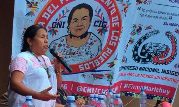 Marichuy and the CNI in the middle of the Storm