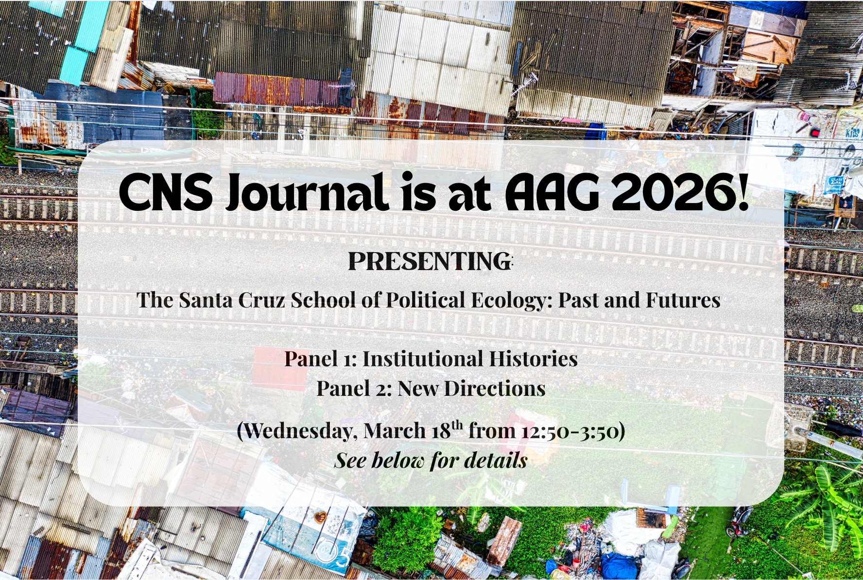 Catch CNS at AAG 2026